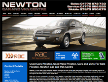 Tablet Screenshot of newtoncarandvan.co.uk